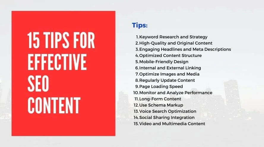 15 Tips for Creating Effective SEO Content for Your Website (Ultimate Guide 2023)