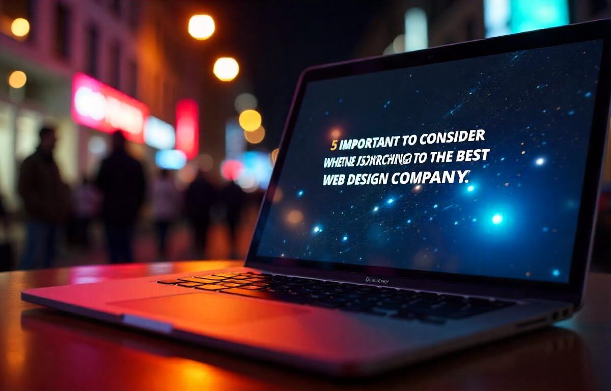 5 Important Things to Consider When Searching For Best Web Design Company